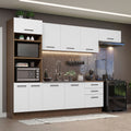 Cocina Integral Agata 3.30 Metros Marrón/Blanco 01