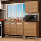 Cocina Integral Emilly Free 1.70 Metros Marrón 01