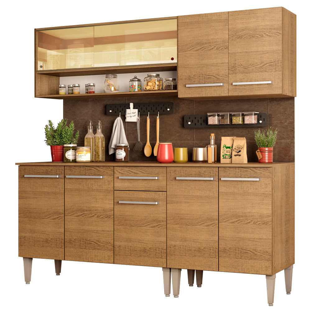Cocina Integral Emilly Dance 1.70 Metros Marrón 07