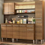 Cocina Integral Emilly Sky 2.00 Metros Marrón