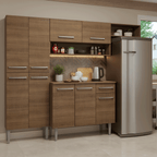 Cocina Integral Emilly 2.30 Metros Marrón 16