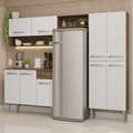 Cocina Integral Emilly 2.30 Metros Marrón/Blanco 17