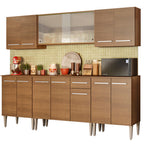 Cocina Integral Emilly Wind 2.30 Metros Marrón