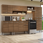 Cocina Integral Emilly 293 cm 10 Marrón Madesa