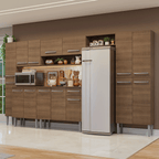 Cocina Integral Emilly 3.25 Metros Marrón 07