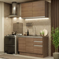 Cocina Integral Glamy 1.20 Metros Marrón 03