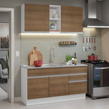 Cocina Integral Glamy 1.50 m con Mesón de Acero 03