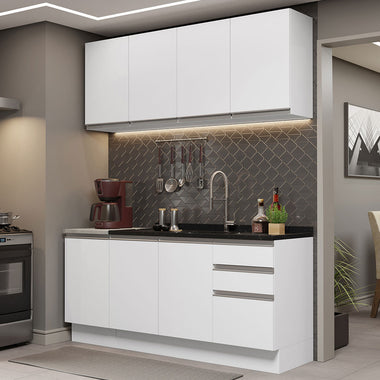 Cocina Integral Glamy 1.60 Metros Blanco 01