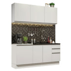 Cocina Integral Glamy 1.80 Metros Blanco 05