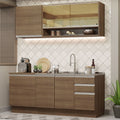 Cocina Integral Glamy 1.80 Metros Marrón 06