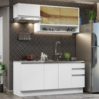 Cocina Integral Glamy 1.80 Metros Blanco 08
