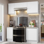 Cocina Integral Glamy 1.80 Metros Blanco 12