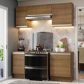 Cocina Integral Glamy 1.80 Metros Marrón 12