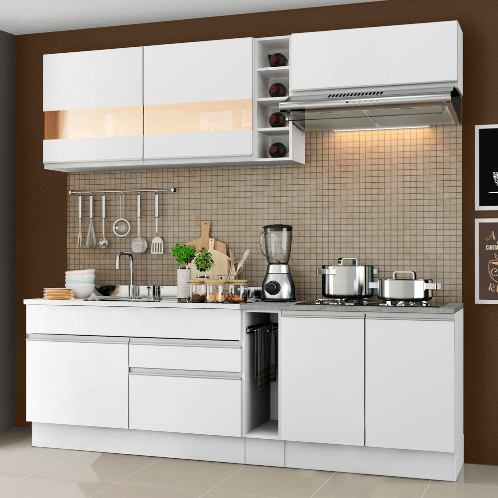 Cocina Integral Parma 2.20 Metros Blanco 02