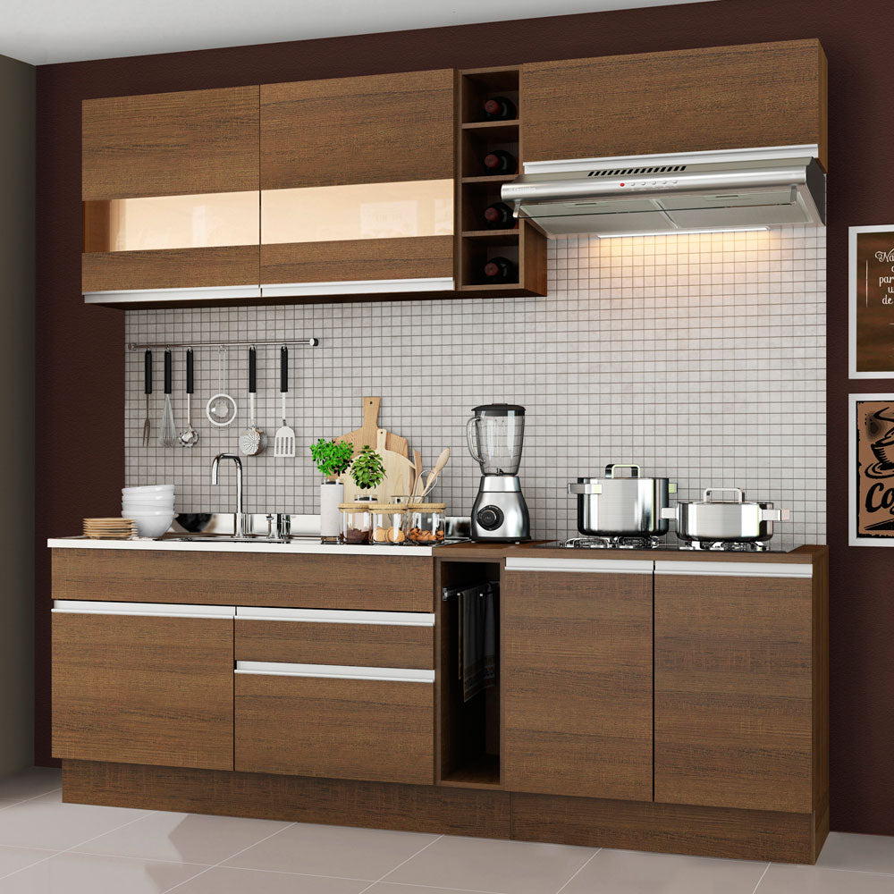 Cocina Integral Parma 2.20 Metros Marrón 02