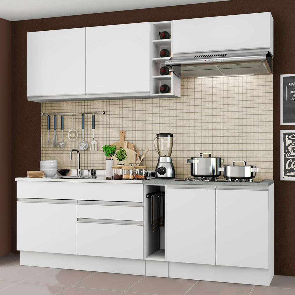 Cocina Integral Parma 2.20 Metros Blanco 03