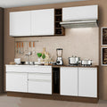 Cocina Integral Parma 2.20 Metros Marrón/Blanco 03
