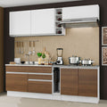 Cocina Integral Parma 2.20 Metros Blanco/Marrón/Blanco 03