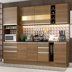Cocina Integral Lazio 2.40 Metros Marrón