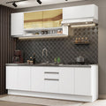 Cocina Integral Glamy 2.40 Metros Blanco 03