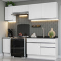 Cocina Integral Glamy 2.40 Metros Blanco 07