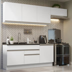 Cocina Integral Glamy 2.60 Metros Blanco 03