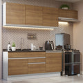 Cocina Integral Glamy 2.60 Metros Blanco/Marrón 03