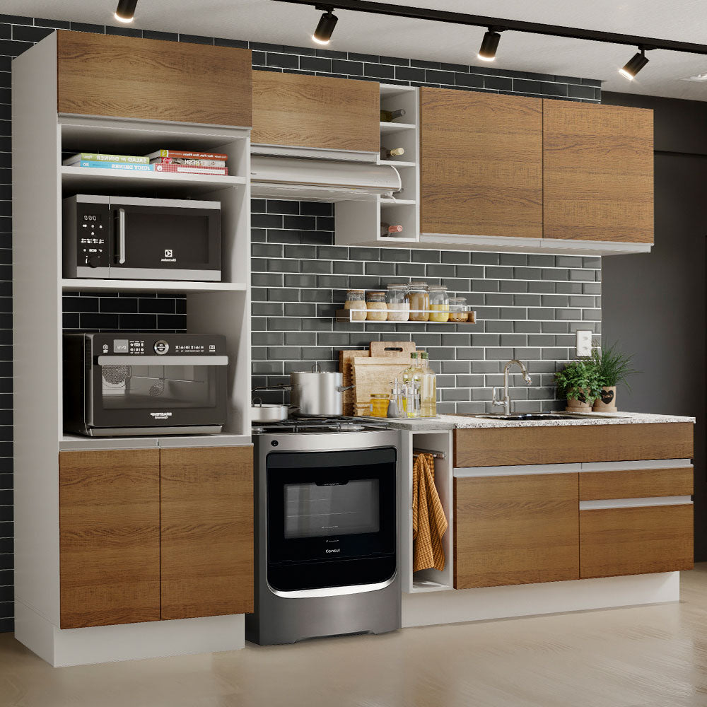 Cocina Integral Jade 2.70 Metros Blanco/Marrón 09