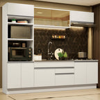 Cocina Integral Glamy 2.70 Metros Blanco 10