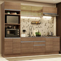 Cocina Integral Glamy 2.70 Metros Marrón 10