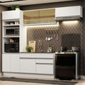 Cocina Integral Glamy 2.70 Metros Blanco 11
