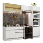 Cocina Integral Glamy 2.70 Metros Blanco 12