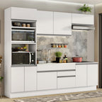 Cocina Integral Glamy 2.70 Metros Blanco 13