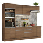 Cocina Integral Glamy 2.70 Metros Marrón 13