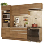 Cocina Integral Glamy 2.70 Metros Marrón 15
