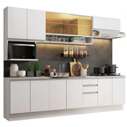 Cocina Integral Genova 2.80 Metros Blanco