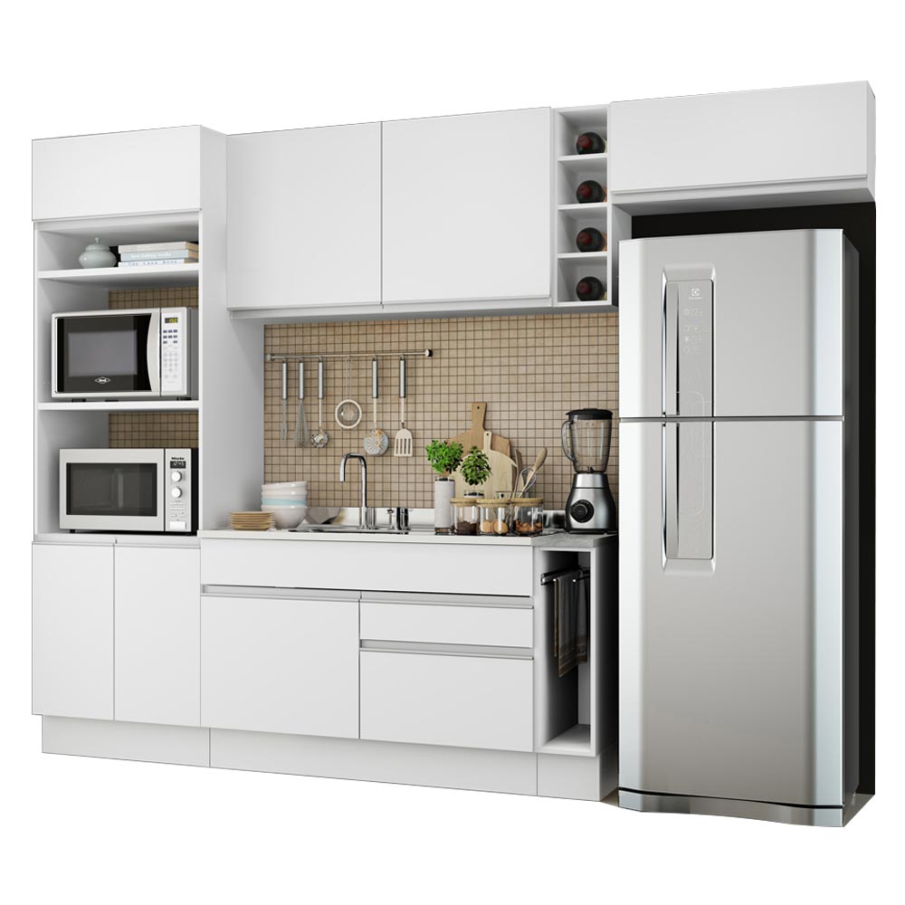 Cocina Integral Safira 2.90 Metros Blanco 04