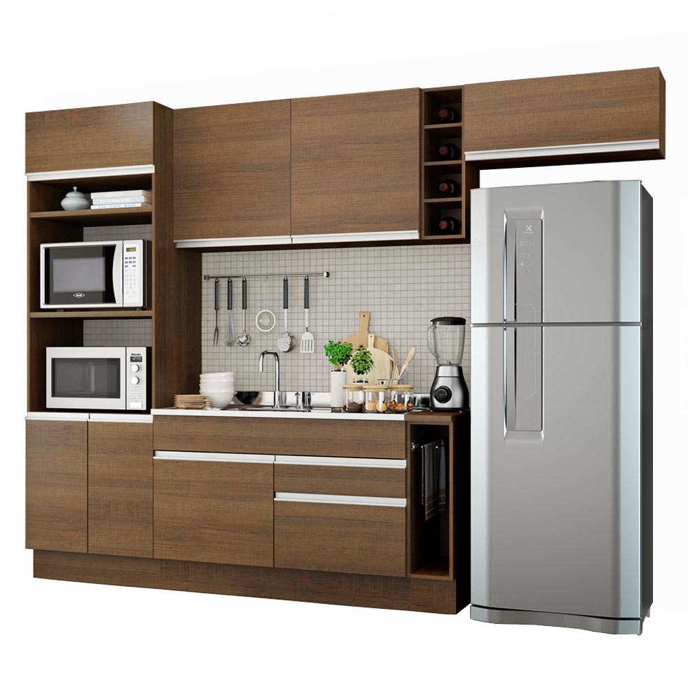 Cocina Integral Safira 2.90 Metros Marrón 04