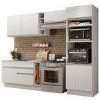 Cocina Integral Cristal 2.90 Metros Blanco 10