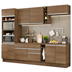 Cocina Integral Vicenza 2.90 m con Encimera Marrón 12