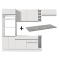 Cocina Integral Safira 2.90 m con Encimera 14 Blanco