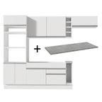 Cocina Integral Safira 2.90 m con Encimera 14 Blanco