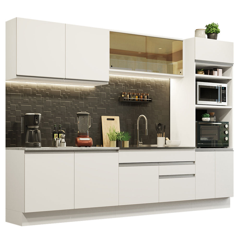 Cocina Integral Glamy 3.10 Metros Blanco 01