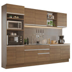 Cocina Integral Glamy 3.10 Metros Marrón 02
