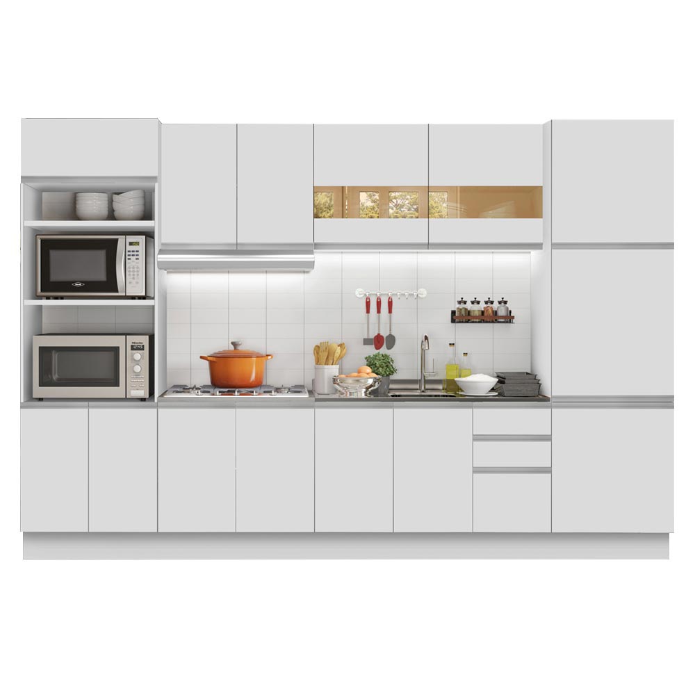 Cocina Integral Olimpia 3.30 Metros Blanco