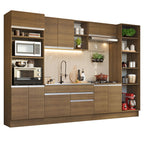 Cocina Integral Glamy 3.30 Metros Marrón