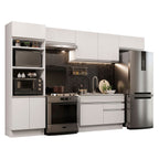Cocina Integral Glamy 3.50 Metros Blanco