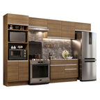 Cocina Integral Glamy 3.50 Metros Marrón