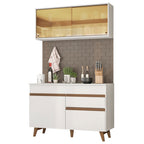 Cocina Integral Reims 1.20 m con Encimera Blanco 01