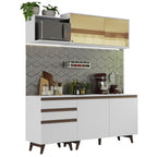 Cocina Integral Reims 1.80 m con Encimera Blanco 01